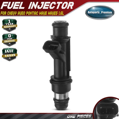 1Pcs Fuel Injector for Chevrolet Aveo Pontiac Wave Wave5 L4 1.6L Petrol 96386780 - Image 1 of 4