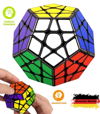 MARKENLOS 3X3 Zauberwürfel Magic Dreh Cube Puzzle Speedcube Dodekaeder 3D Puzzle Geschenk