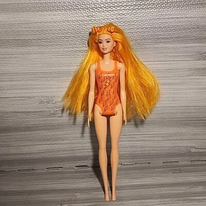 Barbie Color Reveal Neon Tie Dye Fashion Orange Hair Doll RARE - Picture 1 of 5