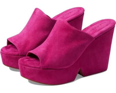 Mulas de plataforma de gamuza Robert Clergerie Dolcy RC35 US 4,5 $575 NUEVAS EN CAJA estilo de lujo Foto 1 de 3