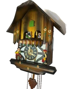 Cuckoo Clock SCHMECKENBECHER Black Forest MUSICAL Serviced VIDEO Warranty - Picture 1 of 14