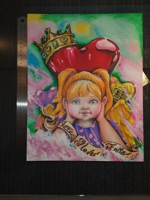 Arte/dibujos originales de prisión "11x14" en Bristol "La Reina de Corazones" Foto 1 de 4