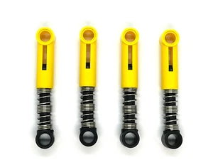 LEGO x4 Technic Shock Absorber 6.5L - Hard Spring - Yellow 731c04 NEW - Picture 1 of 2