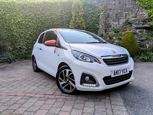 PEUGEOT 108 ROLAND GARROS CARBROLET SOFT TOP AC 2017 1.2 PETROL 3 DOOR WHITE - Picture 1 of 13