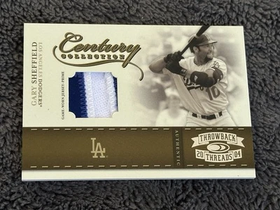 2004 Donruss Throwback Threads Gary Sheffield Patch /25 LA Dodgers - Image 1 of 2