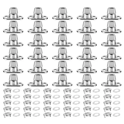 30-Teiliges Set mit Drehverschlüssen, Drehknopfösen, Befestigungsschrauben 1874 - Bild 1 von 4