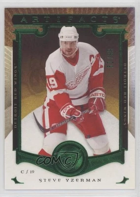 2015-16 Upper Deck Artifacts Legends Emerald /99 Steve Yzerman #158 HOF - Image 1 of 2