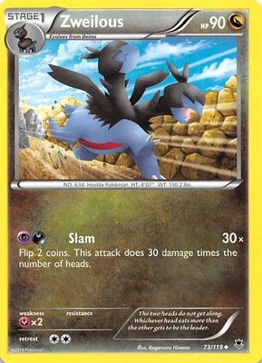 Zweilous 73/119 XY - Phantom Forces Pokemon 002958 - Image 1 of 2