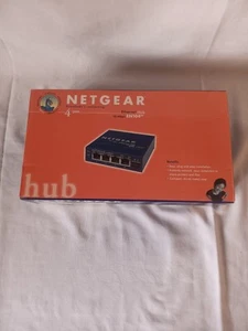 Netgear EN104TP 4 Port Hub 10Mbps Ethernet Wired Network Router - Picture 1 of 10