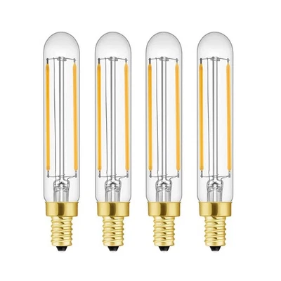 T20 T6 Small LED Bulb Long Filament 2W Equal 25 Watt E12 Candelabra Edison Tu... - Image 1 of 4