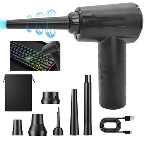 Electric Air Duster Cordless Blower Vacuum Cleaner For Car PCLaptop Rechargeable - Picture 1 of 6