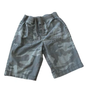 Faded Glory Pull On Bermuda Shorts Youth Boys Medium 8 Green Camouflage Elastic - Picture 1 of 3