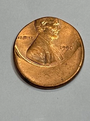 1990 P Lincoln Memorial Penny Off-Center Error . Nice Coin - Image 1 of 2