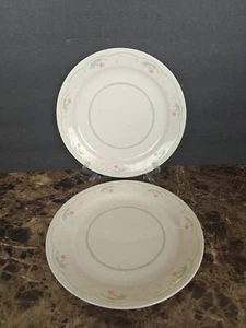 Corelle Calico Rose Set Of 2 Snack Plates Luncheon Plates 9” - Picture 1 of 6