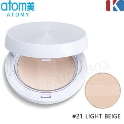 ATOMY Air Pact #21 Light Beige Face Powder Pact Long Lasting Ultra Fine Powder - Image 1 of 4