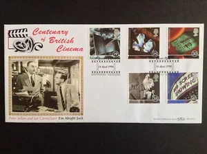 GB Benham 1996 100 Years of Cinema Set on First Day Cover - Shepperton S/H/S - Picture 1 of 1