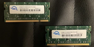 Lot of 2  UNUSED OWC 2GB DDR2 Ram Laptop Memory PC2-5300S 2Rx16 NON ECC - Picture 1 of 2