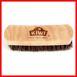 Compact Horsehair Shine Brush with Durable Wooden Handle for Exceptional Buffing - Picture 1 of 3