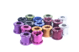 SwishTi Road MTB Bicycle Double Crankset Chainring Bolts&Nuts for Shimano/Sram - Picture 1 of 20