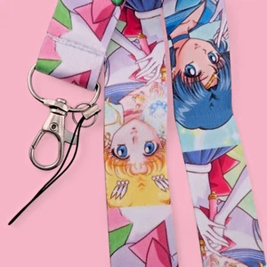 SAILOR MOON CRYSTAL LANYARD Venus Mercury Jupiter Mars neck strap key ring ID 2Z - Picture 1 of 3