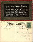 Anti-Woman motto comic~YOU COULDN'T PLEASE SOME WOMEN~1907 ANNA K KELLY West NY