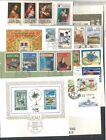 Fiji 10 Different Sets Stamps On Paper Cancelled with First Day Issue Postmark