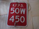 K. F. P. D. Sign, guessing fire number sign.