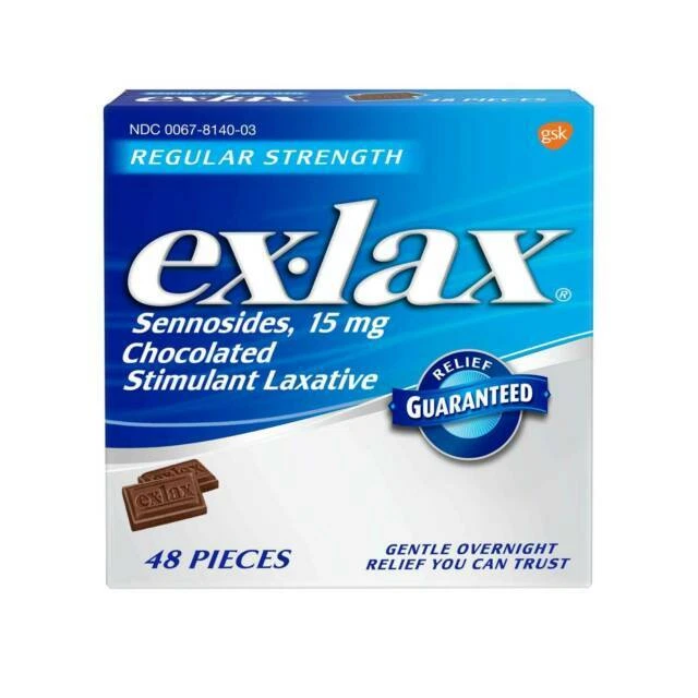 ex-lax Chocolated Regular Strength Stimulant Laxative - 48 Count