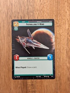 Star Wars Unlimited TCG - SWU - Patrolling V-Wing Hyperspace - NM Cond - Picture 1 of 1