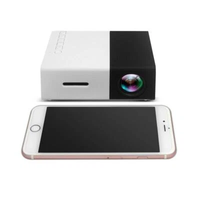 HD 1080P LED Mini Projector Portable Home Theater Cinema USB HDMI AV SD  - Image 1 of 4