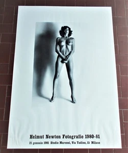 Manifesto HELMUT NEWTON Fotografie 1980-81 Mostra Milano 1981 - Poster 70X100 - Picture 1 of 4