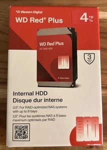 WD - Red Plus 4TB NAS Internal Hard Drive - Picture 1 of 4