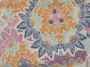 Lularoe Leggings- Kids L/XL- NWT-Paisley Floral Print- White, Pink, Orange, Blue - Picture 1 of 6
