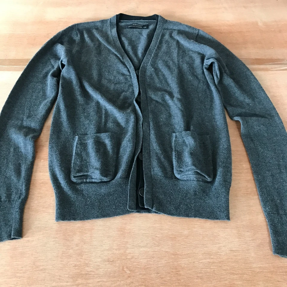 Cárdigan Club Monaco Mujer S Negro Bolsillo Abotonado Lana Seda Cachemira Cuello en V Foto 1 de 4