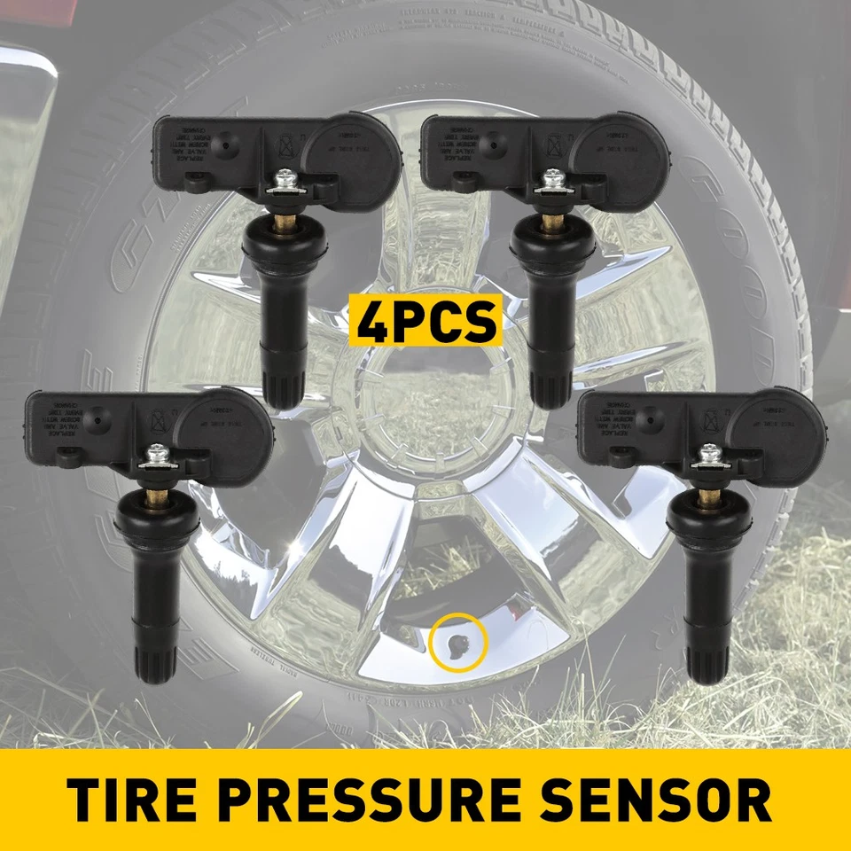 Sensor de monitoreo de presión de neumáticos 4* TPMS para GMC Savana 1500 2500 3500 4500 10-18 Foto 1 de 4