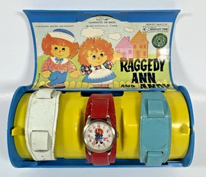 1971 Raggedy Ann & Andy Bradley Time Swiss Movement Watch & Bands - Works - Bild 1 von 16