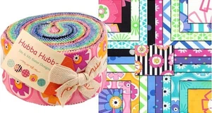 Moda Fabric Jelly Roll - Hubba Hubba - Precut Cotton Squares - Quilting Fabric - Picture 1 of 2
