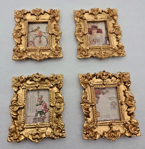 Dollhouse Miniatures Framed Wall Art Paris Theme Home Decor Diorama Ideas - Picture 1 of 7