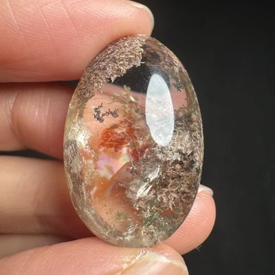 3cm Natural Scenic Phantom & Yellow Jelly Quartz Cabochon Healing Crystal-19 - Image 1 of 4