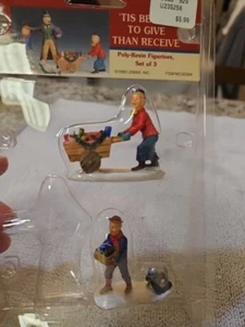 Lemax Christmas Village 'Tis Better To Give Than Receive 92324 NUR 2 FIGUREN - Bild 1 von 12