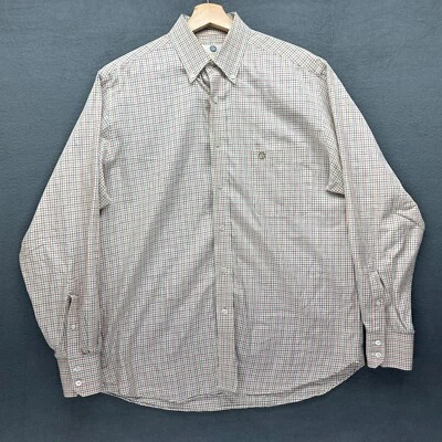 Viyella Shirt Mens 16.5 XL Multicolored Long Sleeve Button Down Checked Preppy  - Image 1 of 4