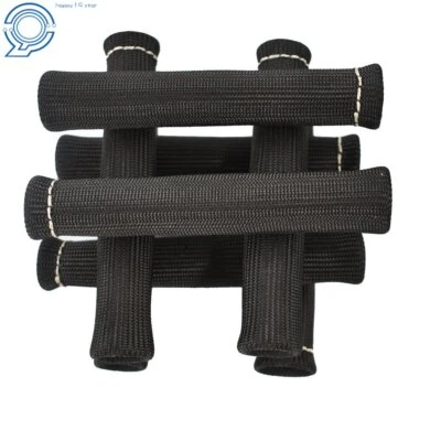 Funda protectora protectora negra 1200° para bota de cable de bujía SBC BBC 350 454 Foto 1 de 4