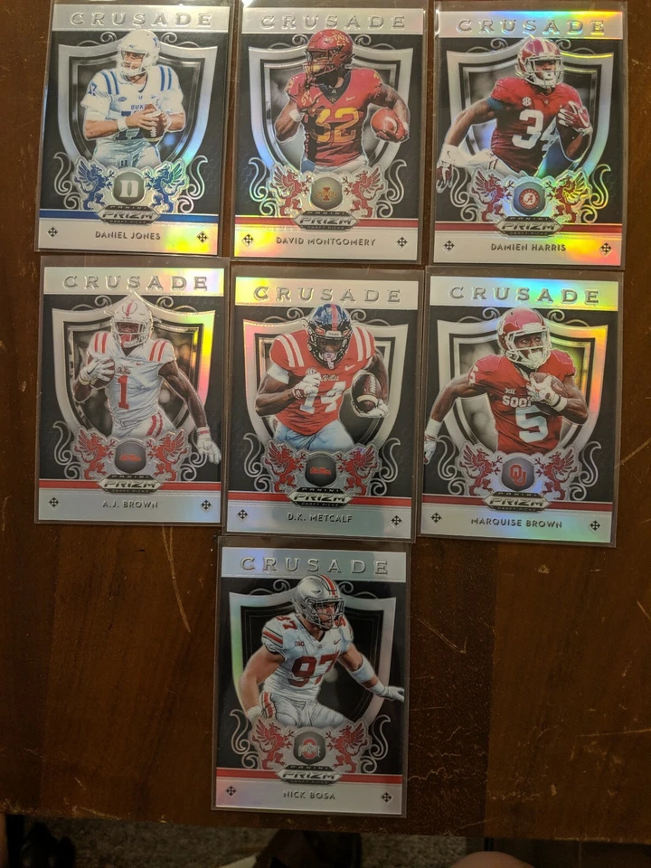 2019 Panini Silver and Blue Prizm NFL Draft Picks Crusade Rookies You Pick ! - Image 1 of 1