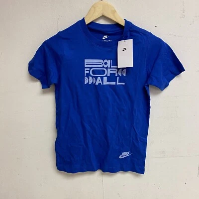 NIKE TEE KIDS  Short Sleeve T Shirt Blue Solid DX9500-480 - Image 1 of 4