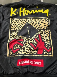 Members Only Keith Haring Bomberjacke Schwarz Herren Größe Small Limited Edition - Bild 1 von 9