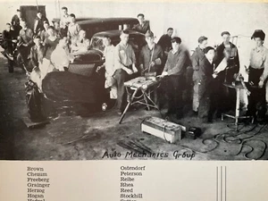 Vtg 1938 Branding Iron Custer High School Yearbook HEAVILY SIGNED Miles City MT - Picture 1 of 16