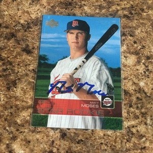 Matt Moses Signed 2003 Upper Deck Prospect Premieres Rc Minnesota Twins