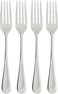 Satin Sand Dune Everyday Dinner Forks, Set of 4, 18/0 Stainless Steel New - Picture 1 of 3