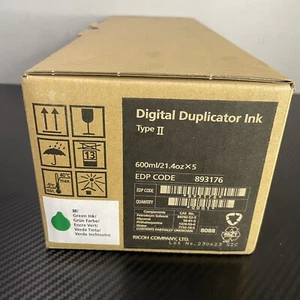 Ricoh Digital Duplicator Ink Type II Green Ink 893176 for Gestetner CP6202C - Picture 1 of 1