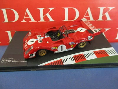 Die cast 1/43 Modellino Auto Ferrari 312P N1 24H Le Mans 1974 J-C. Andruet - Immagine 1 di 4